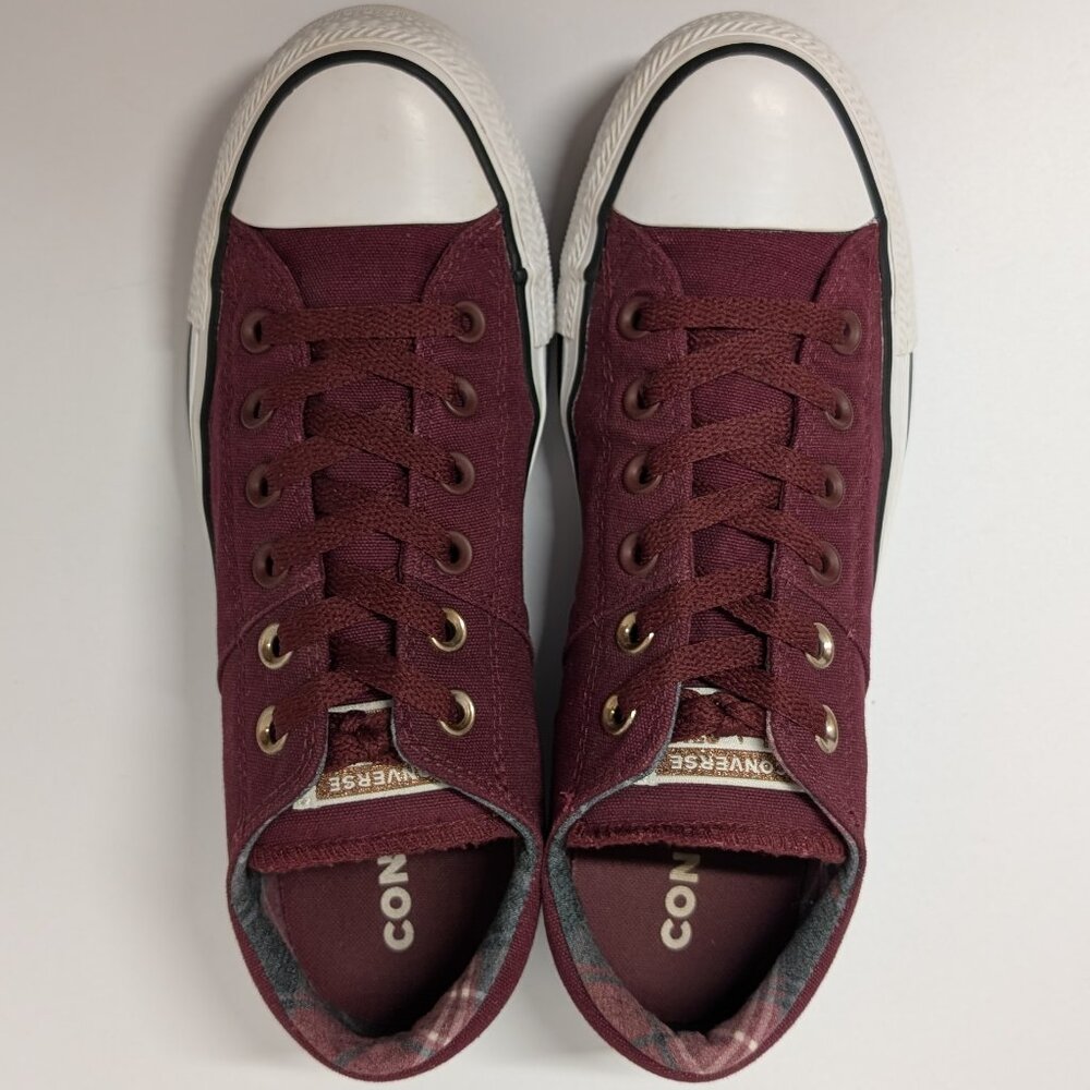 Converse 561739F Women's Madison Ox Low Top Sneaker in Dark Burgundy - Picture 9 of 16